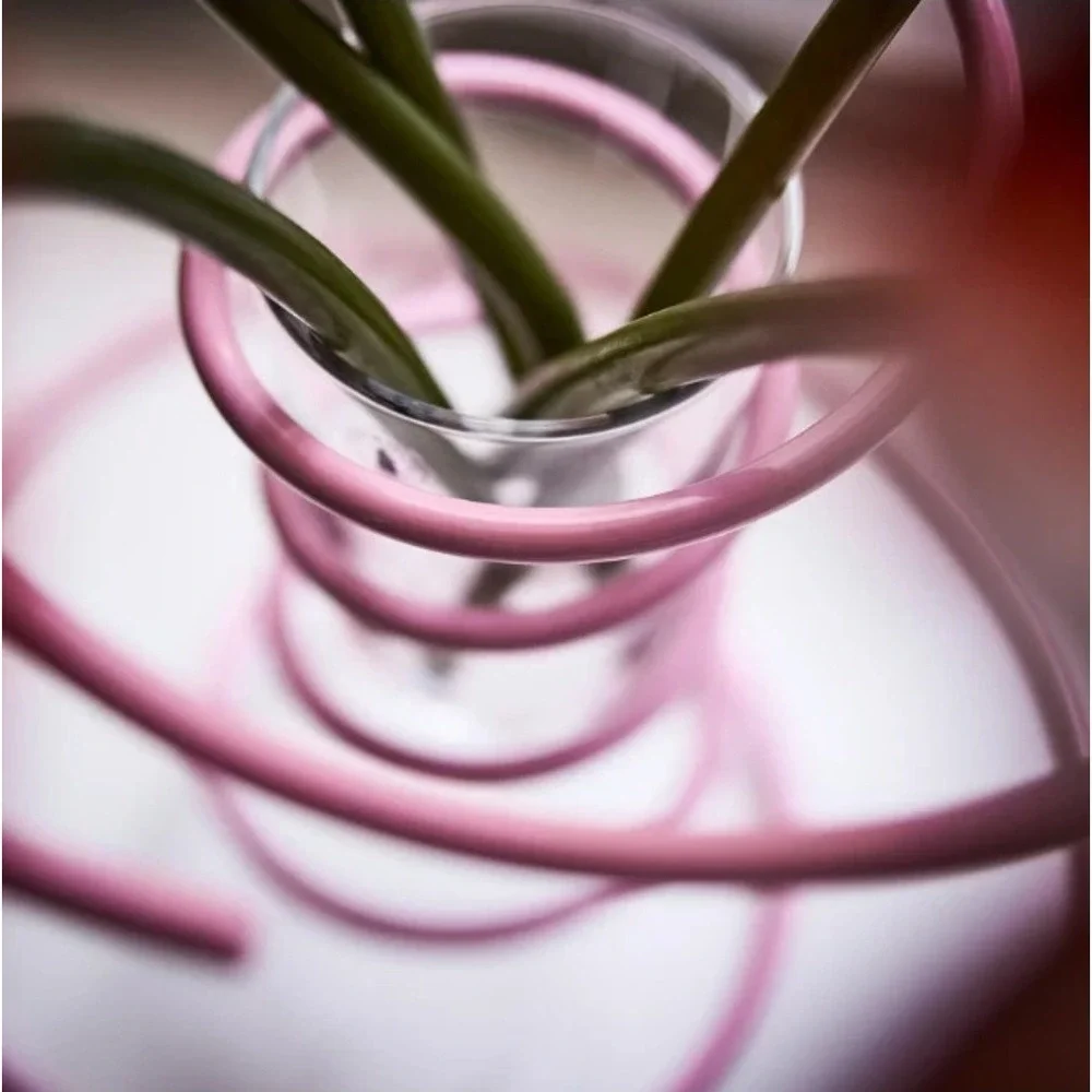 Gustaf Westman X Ikea Vinterfint Vase Pink Spiral 12 ¼
